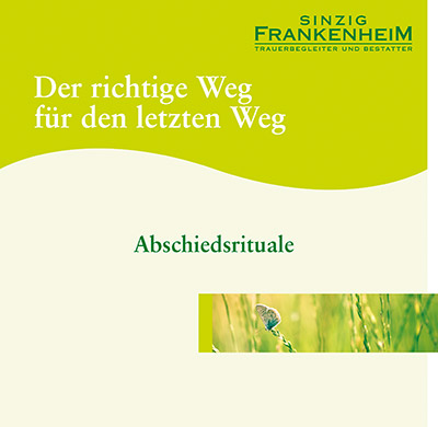 Abschiedsrituale Broschüre von Sinzig Frankenheim